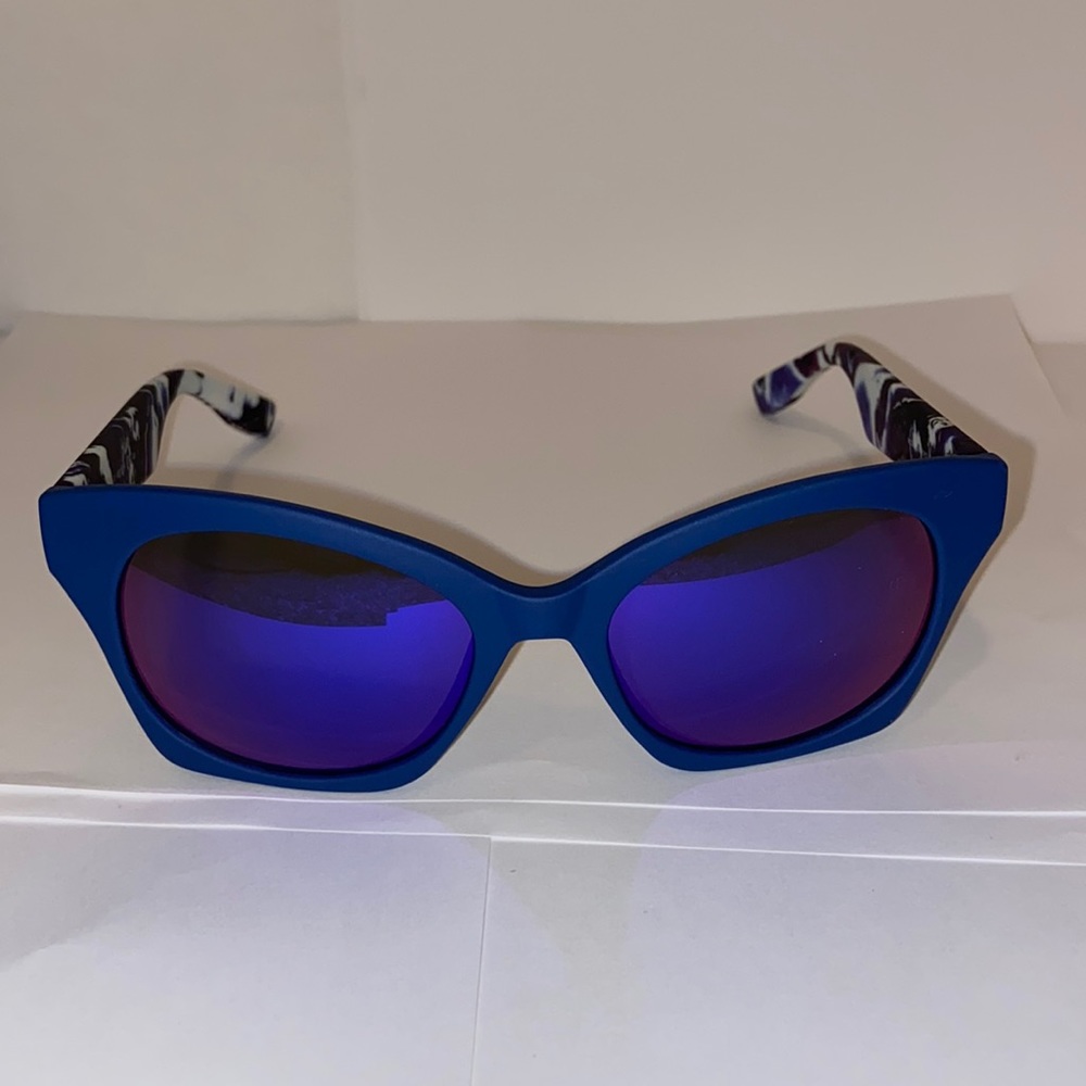Alexander McQueen Sunglasses Women Matte Blue
